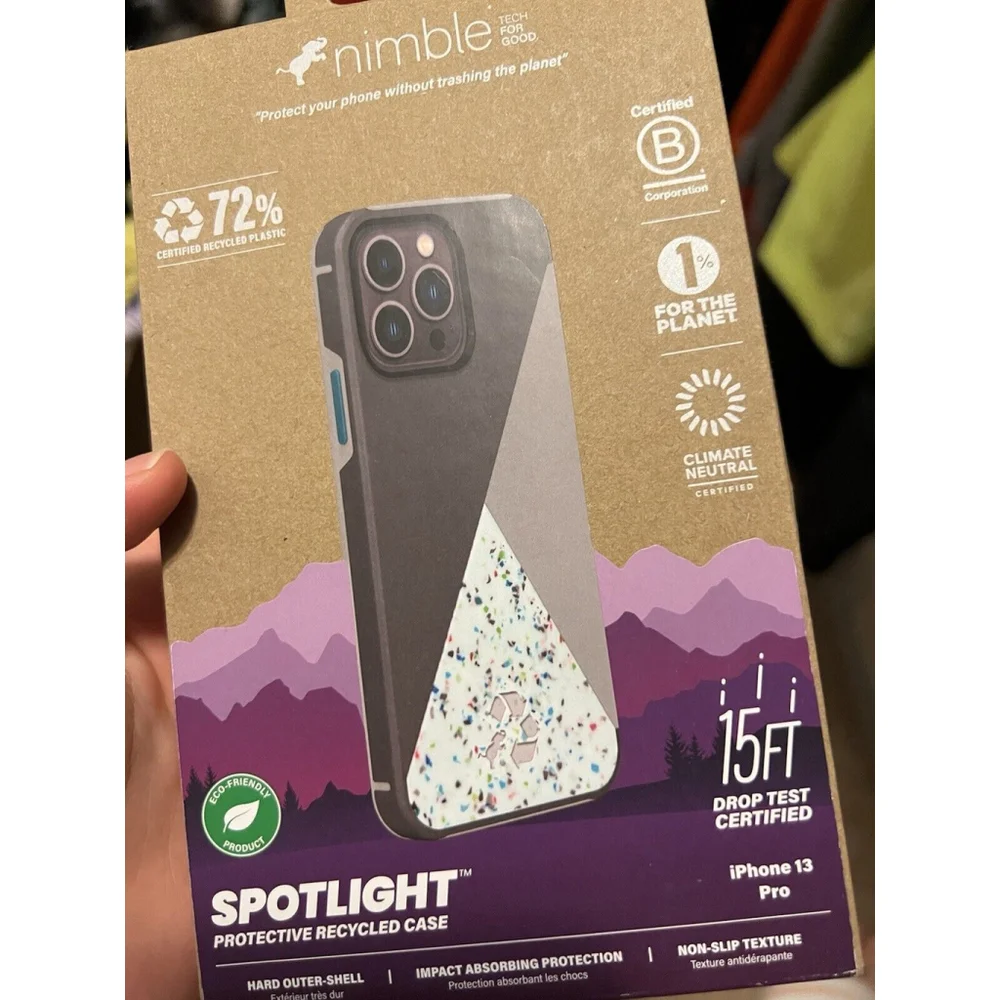 Nimble Apple iPhone 13 Pro Recycled Disc Case - Clear